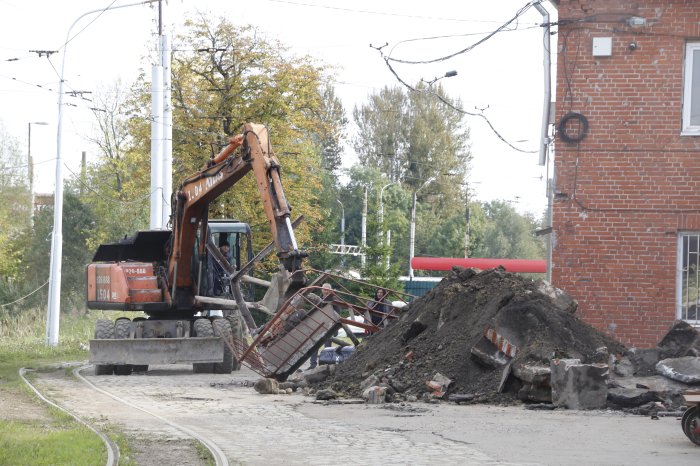 Фасад трамвайного депо обретает новую жизнь